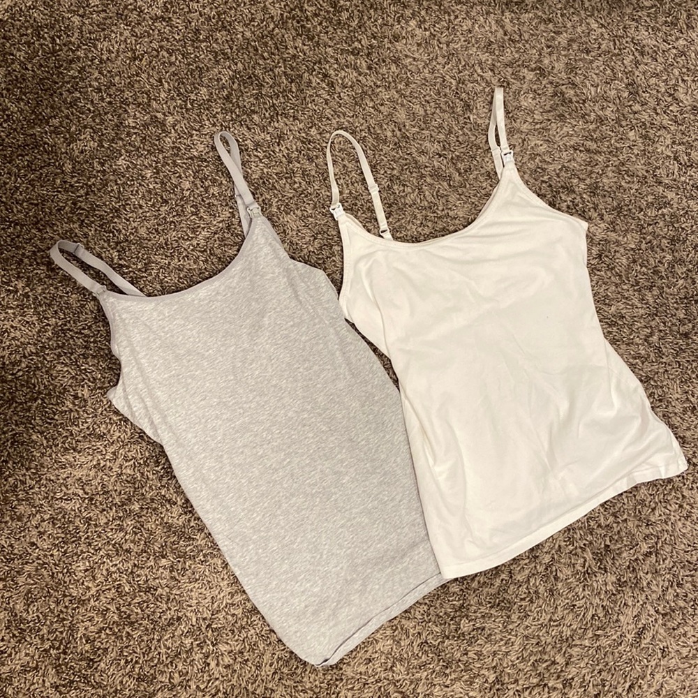 Nursing tank tops - set of 2